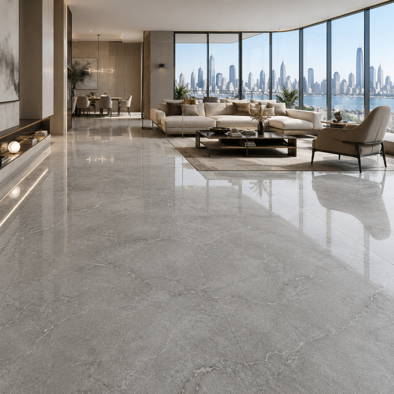 Grey Veined Ceramic Texture 2