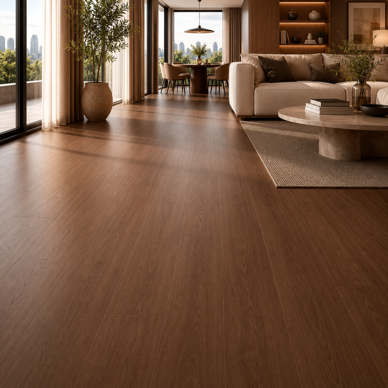 Dark Walnut Wood Parquet 2