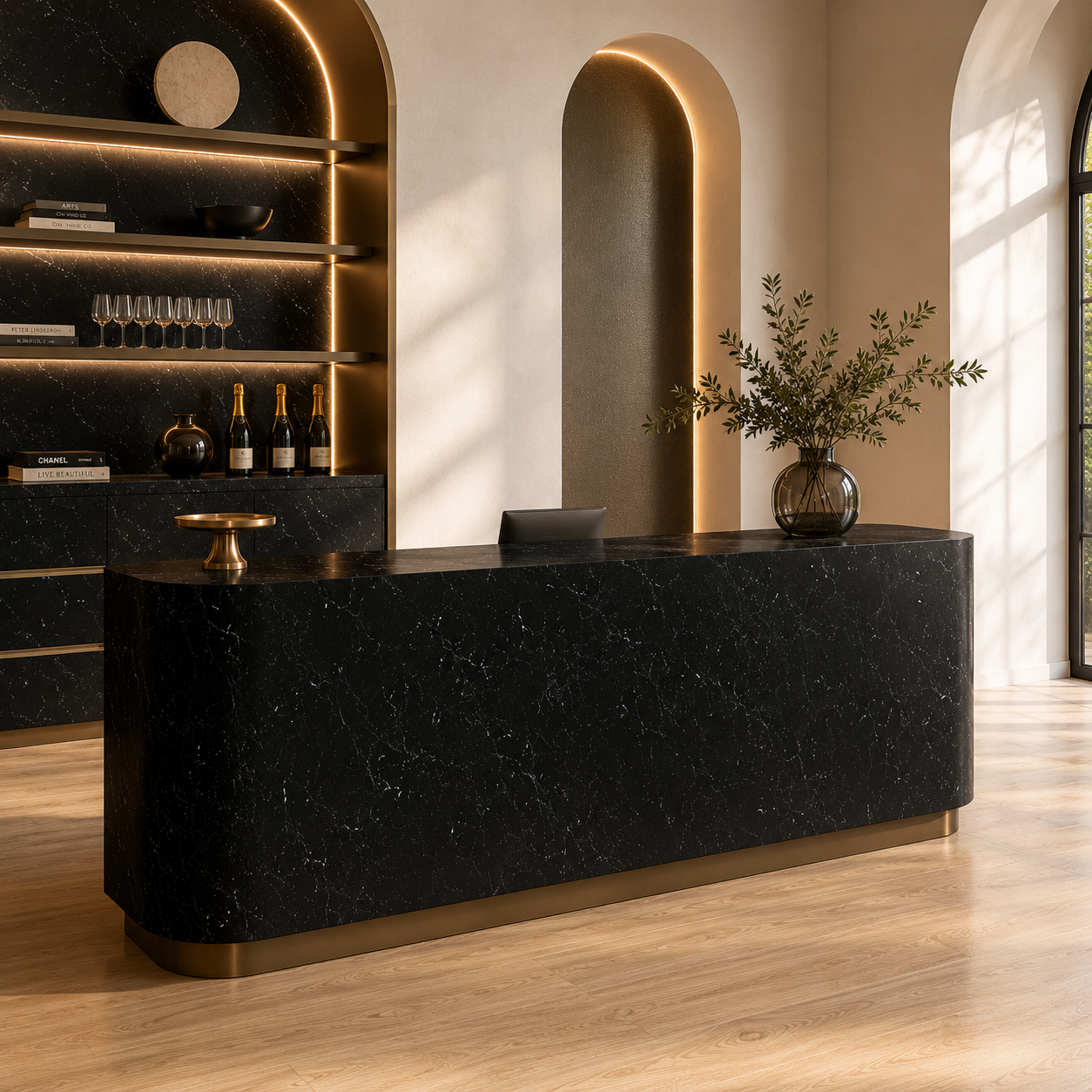 Black Marble – Sparse White Micro Veins 2