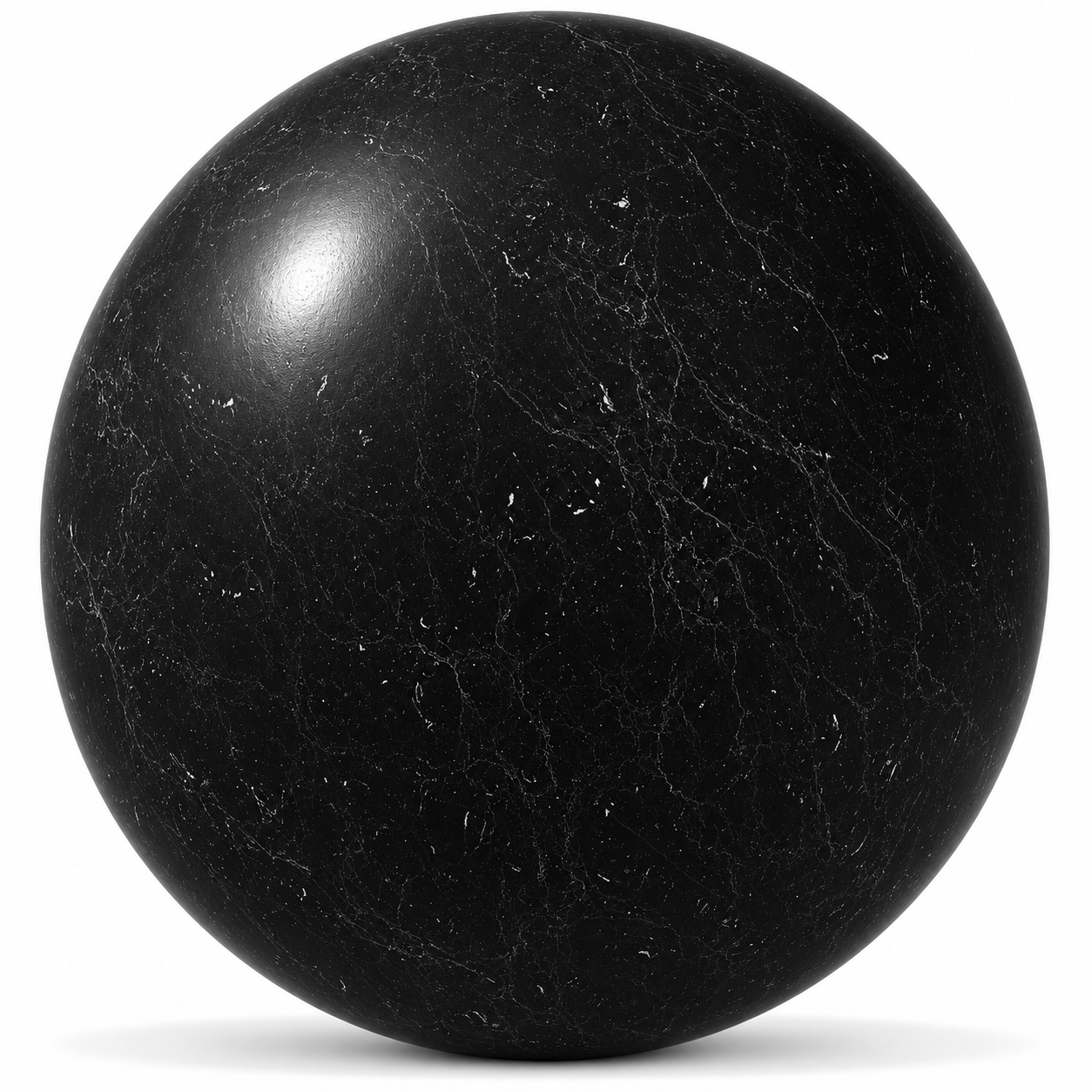 Black Marble – Sparse White Micro Veins