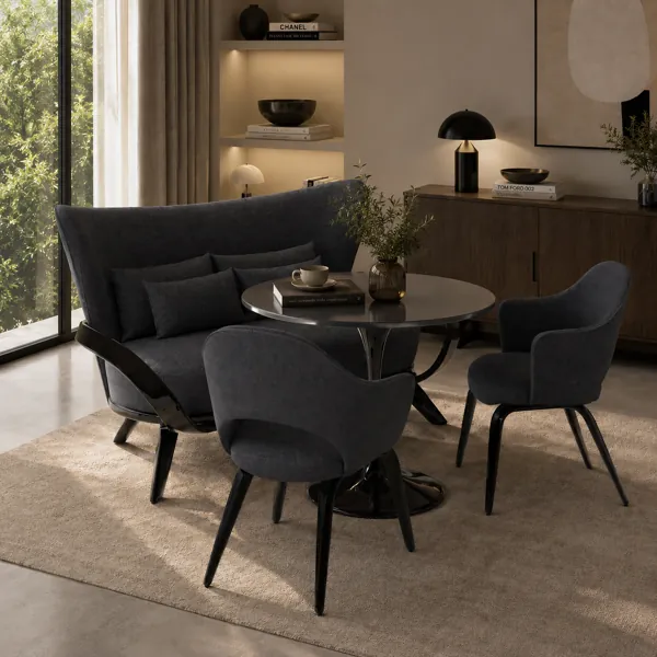 Lounge Dining Booth Set back
