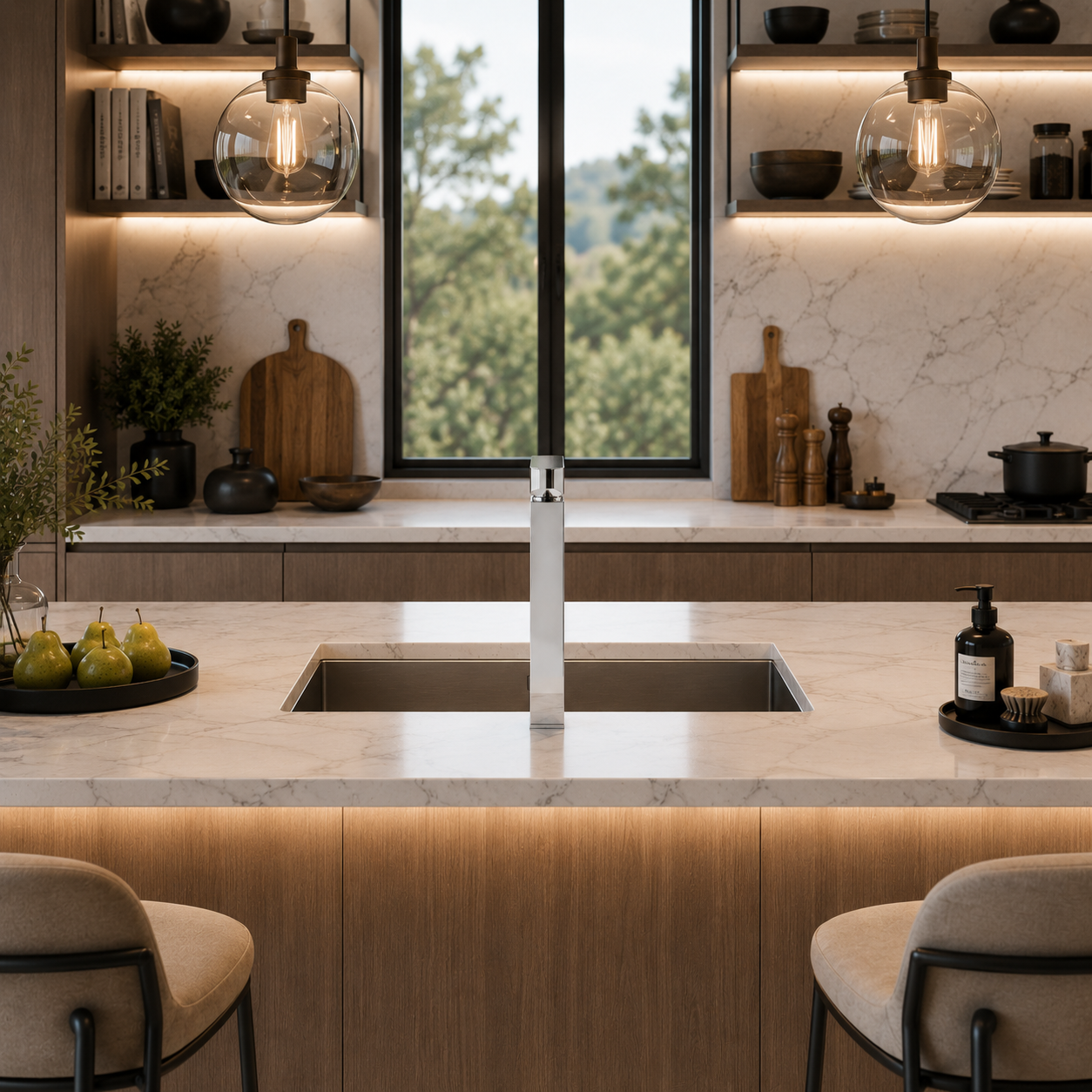Tall Square Faucet 3