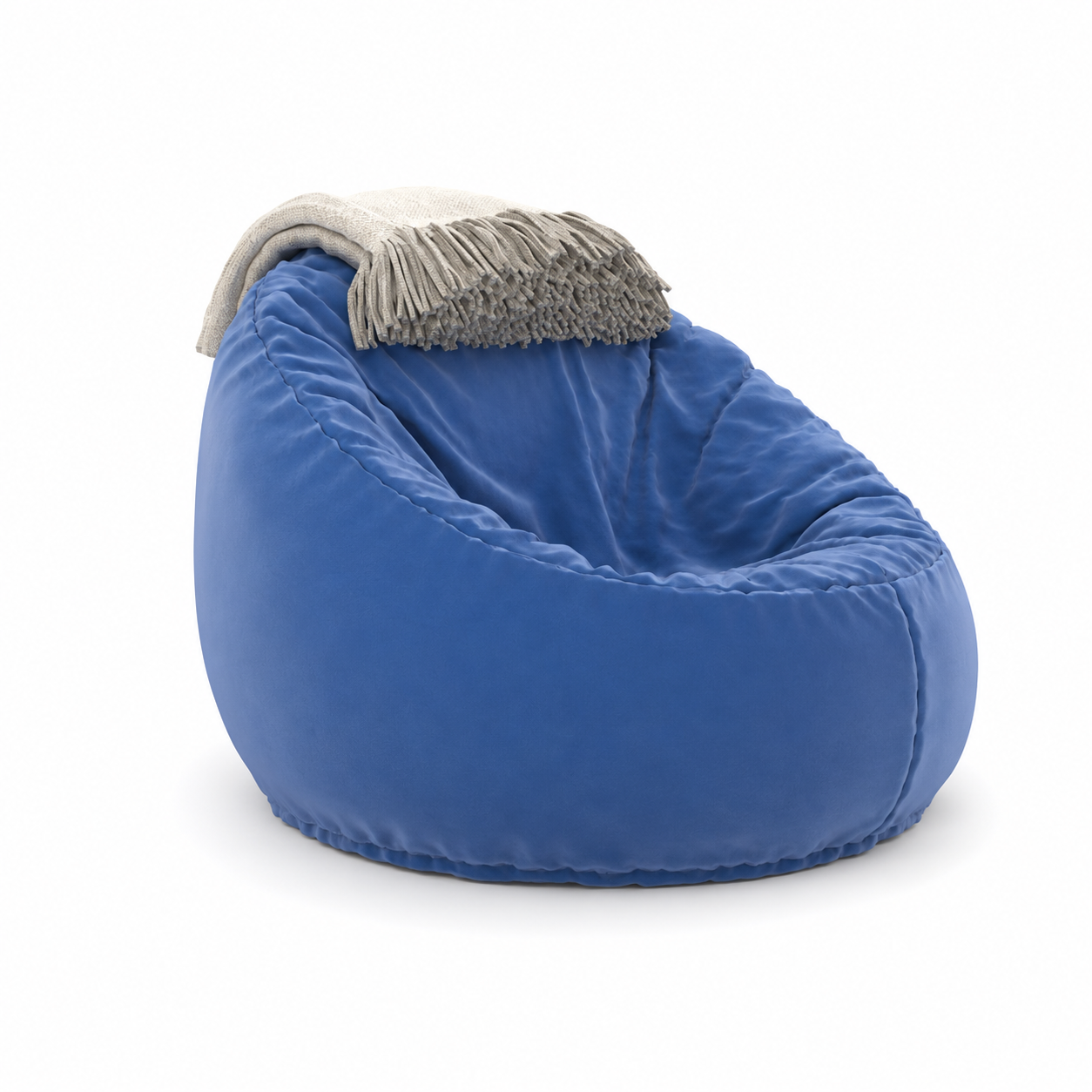 Modern Blue Bean Bag Chair