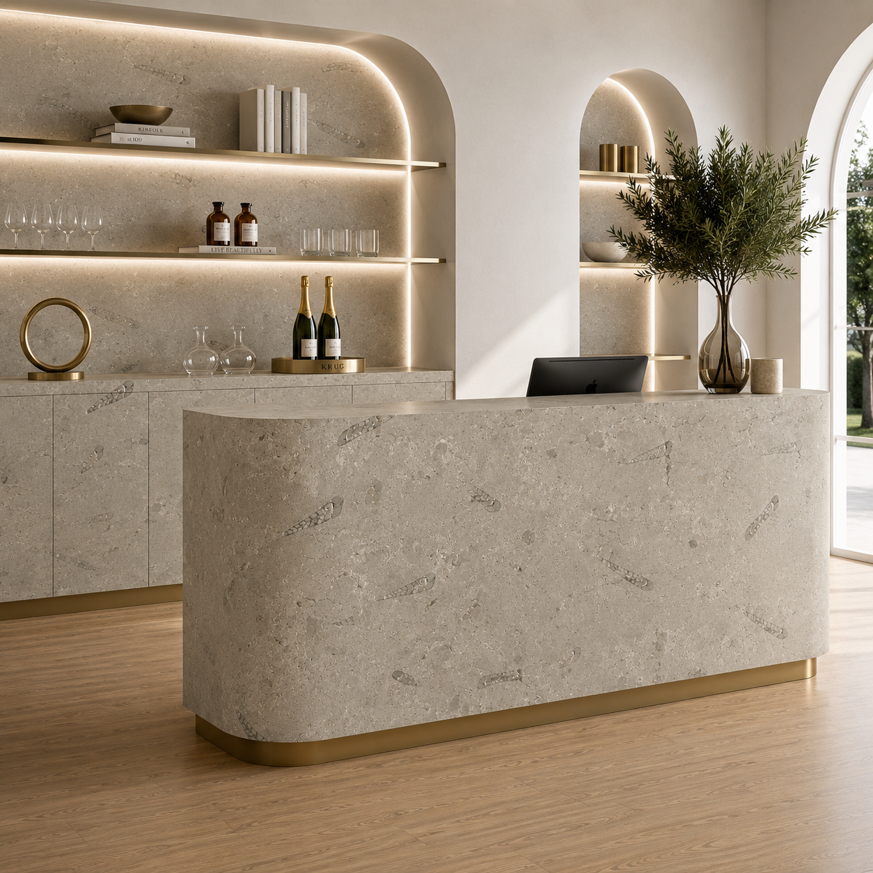 Fossil Limestone Marble Texture 2