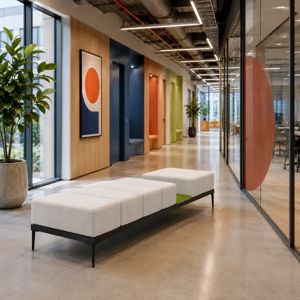 Modern Modular Lounge Bench back