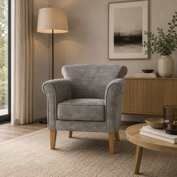 Classic Upholstered Armchair back