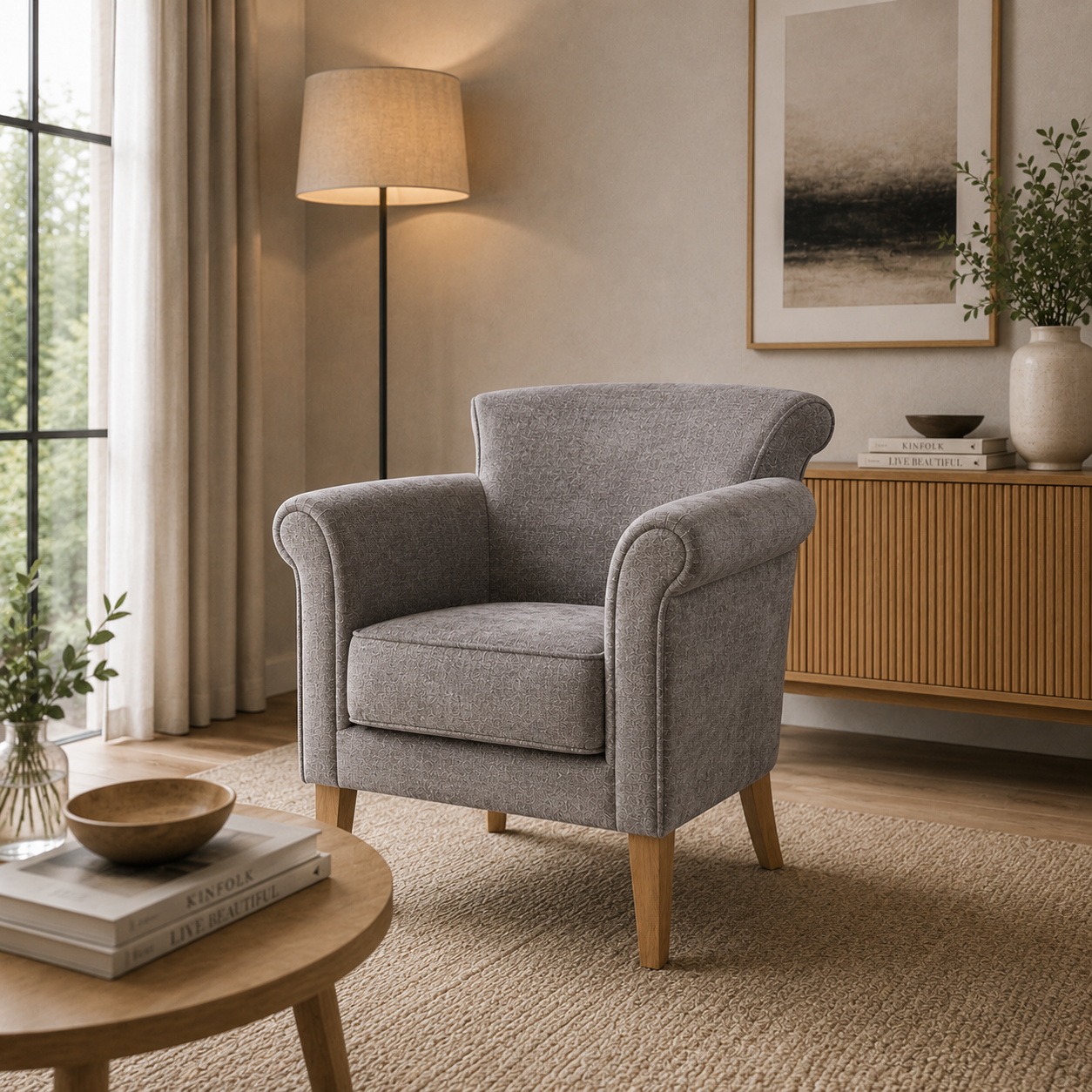 Classic Upholstered Armchair 4
