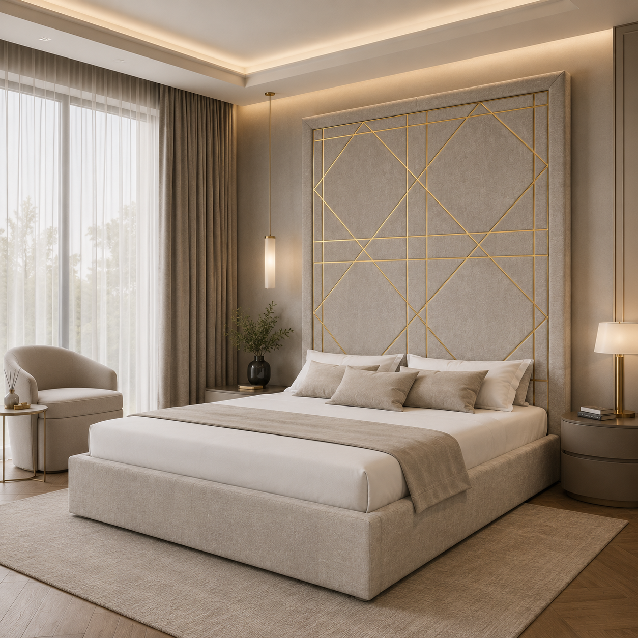 Linear Grid Bed 4