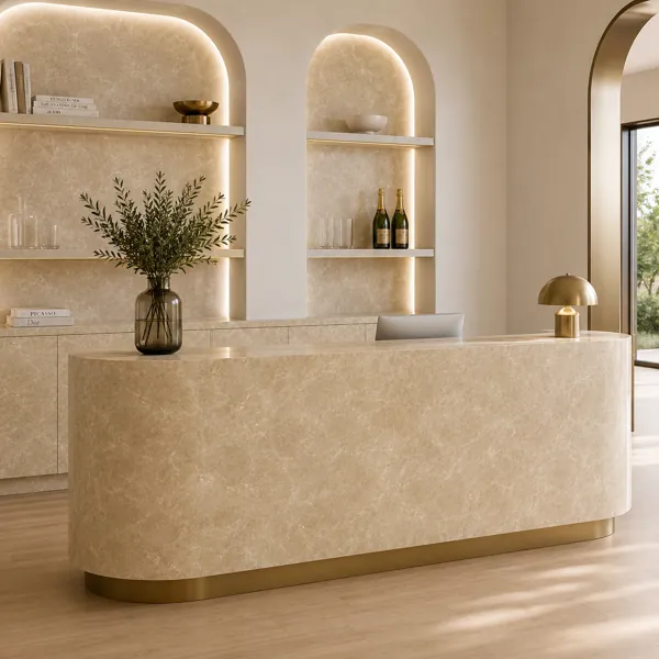 Classic Beige Marble Texture back