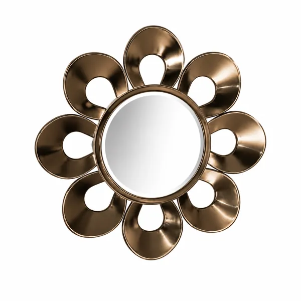 Floral Metal Wall Mirror