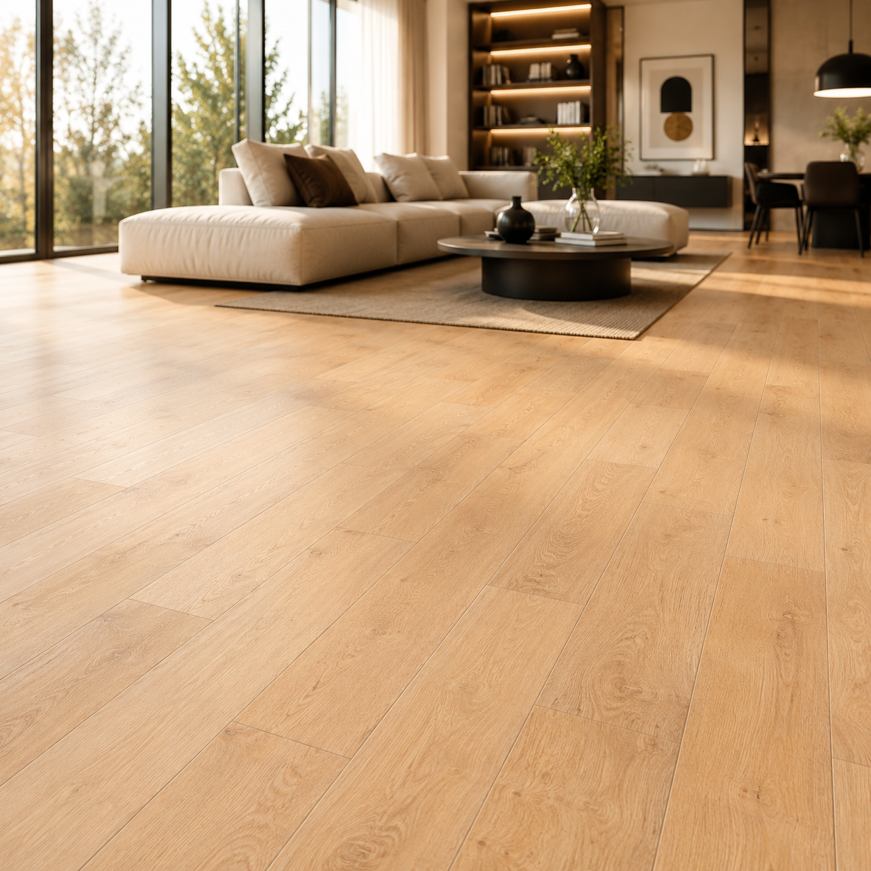 Light Honey Natural Grain Wood Parquet 2