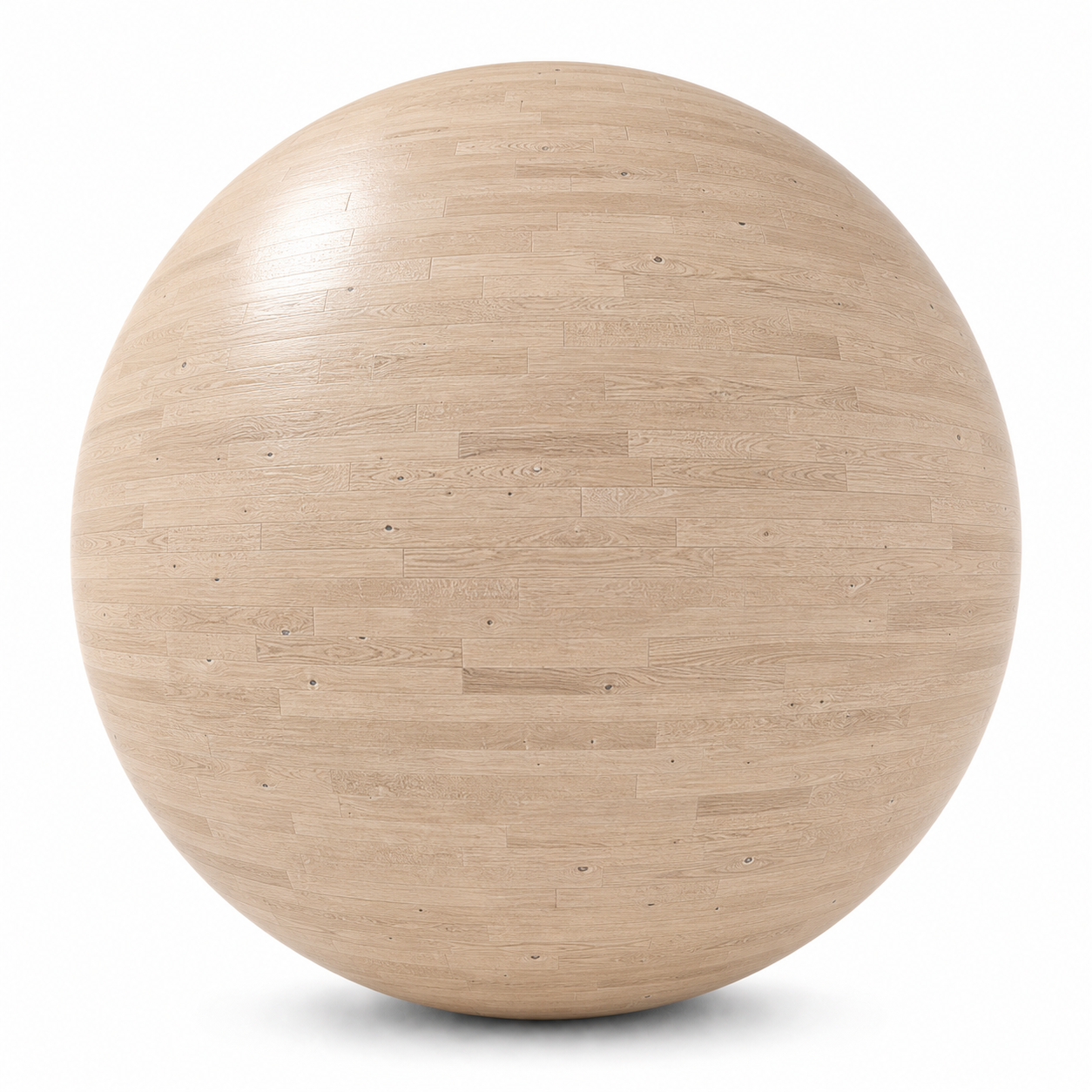 Pale Blond Short-Plank Knotty Wood Parquet