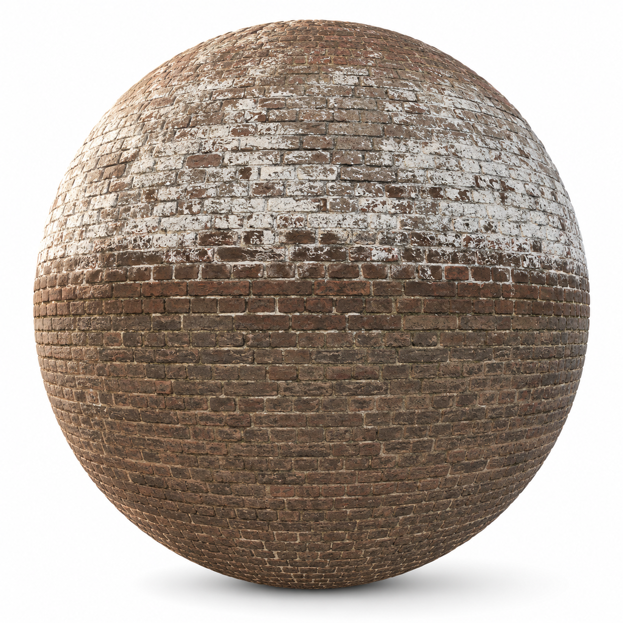 Weathered Painted Brick Texture 1