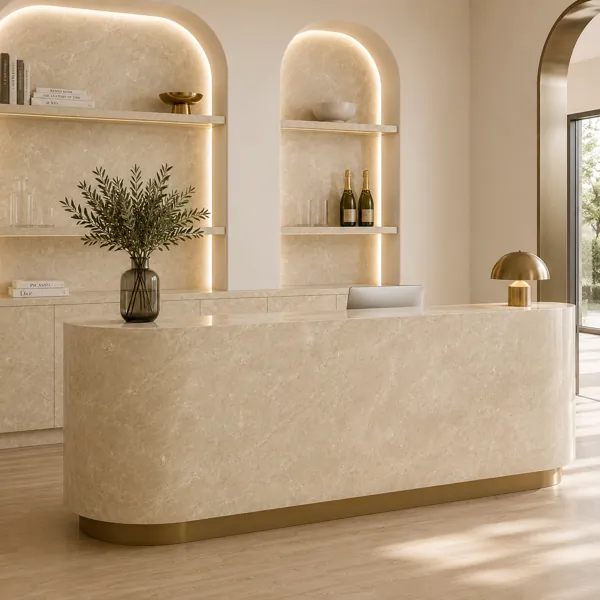 Warm Beige Marble Texture back