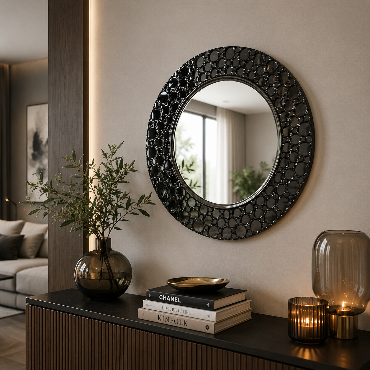 Bubble Frame Wall Mirror 3