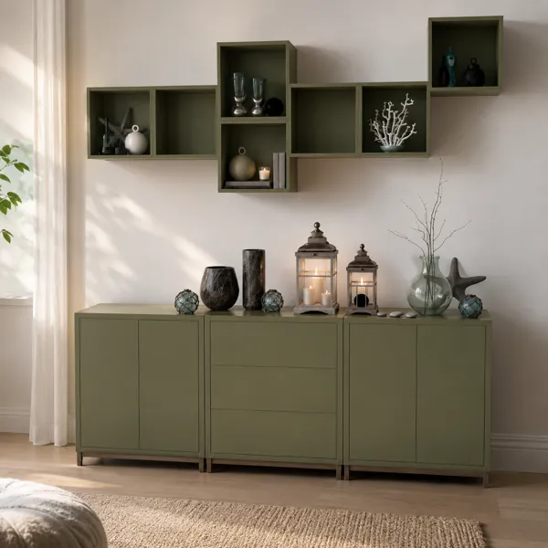 Modular Storage Cabinet Set back