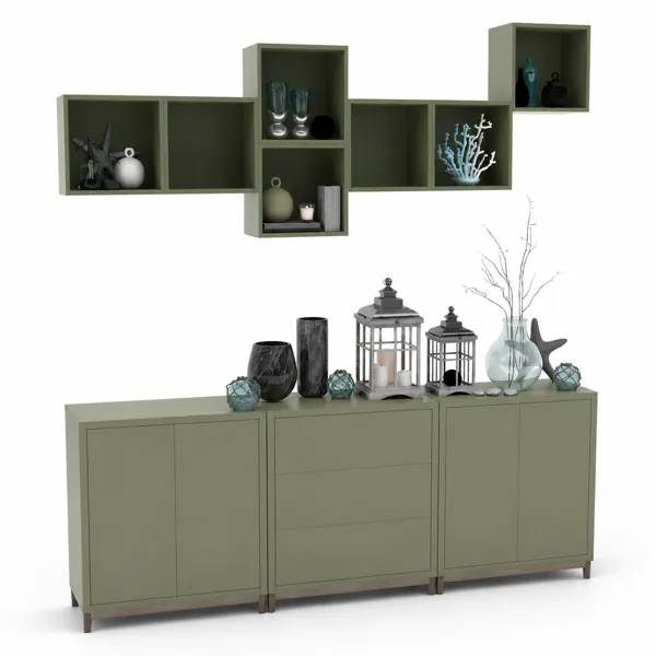 Modular Storage Cabinet Set