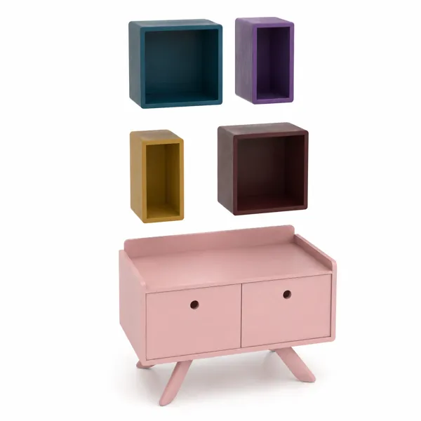 Kids Storage Cabinet Set