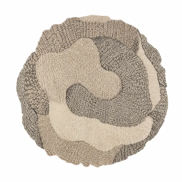 Organic Round Rug 3D