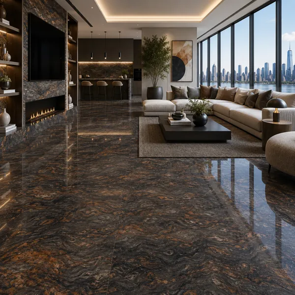 Bronze Flow Ceramic Texture back