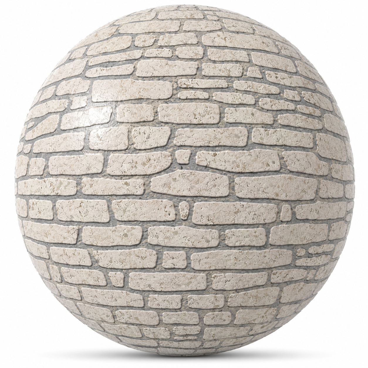 Ivory Stacked Stone Texture 1