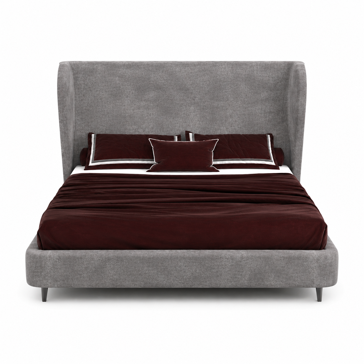 Modern Wingback Bed 3
