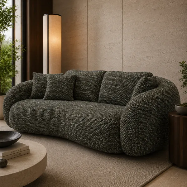 Dark Woven Fabric Texture back