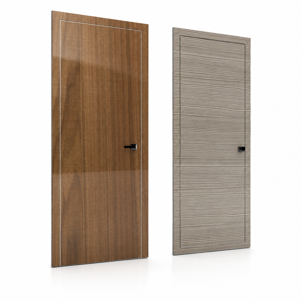 Modern Walnut Interior Door
