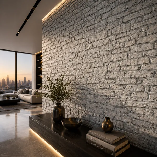 Light Stacked Stone Texture back