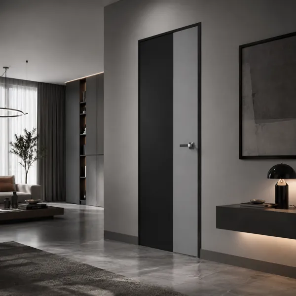 Modern Striped Lacquered Door back