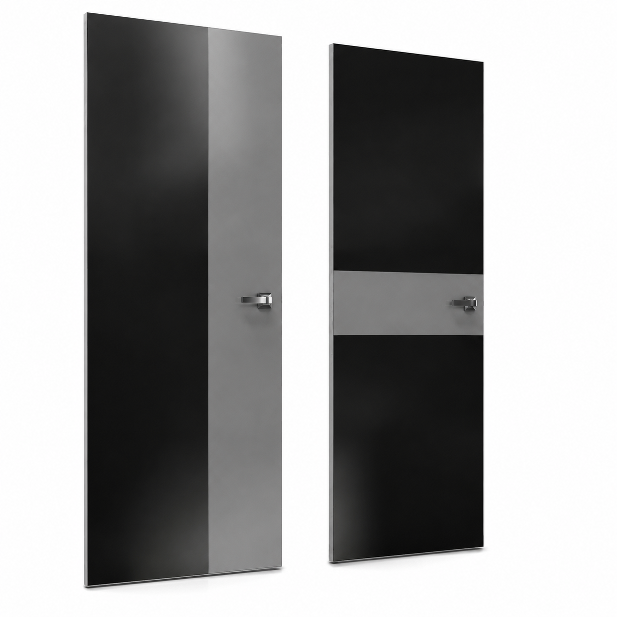 Modern Striped Lacquered Door