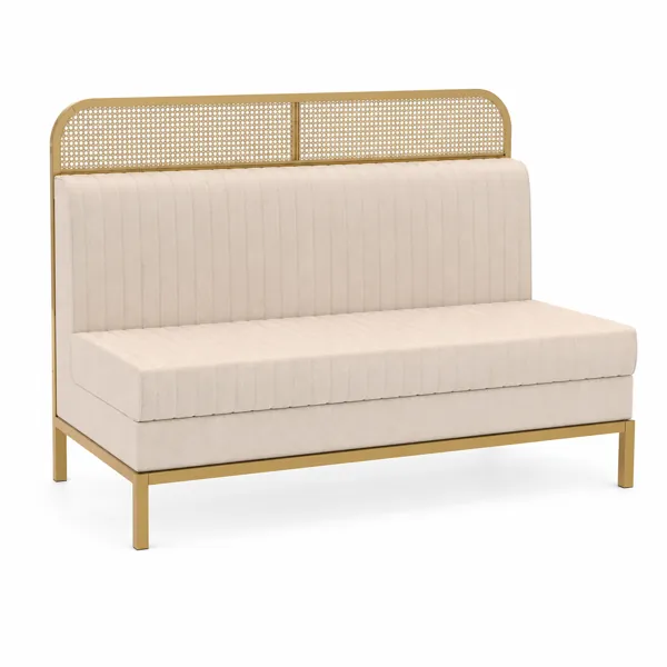Cane Frame Bench Sofa