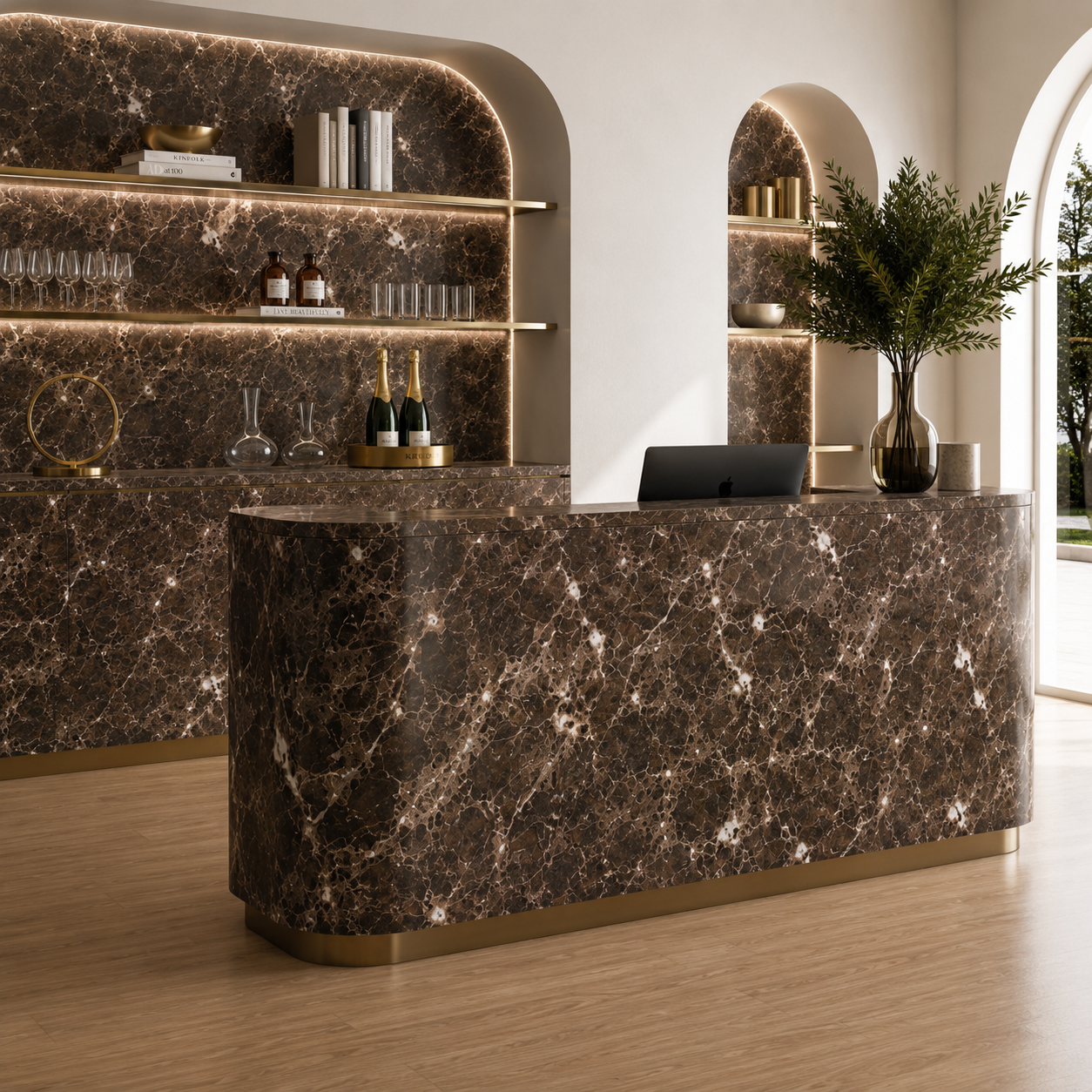 Dark Emperador Marble Texture 2
