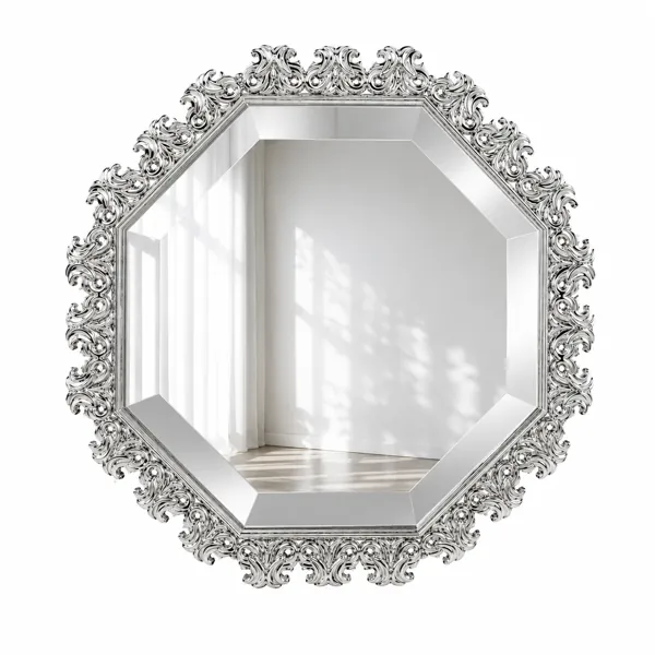 Ornate Octagonal Mirror