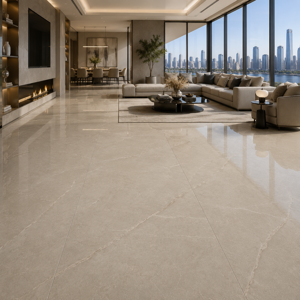 Warm Beige Ceramic Texture 2