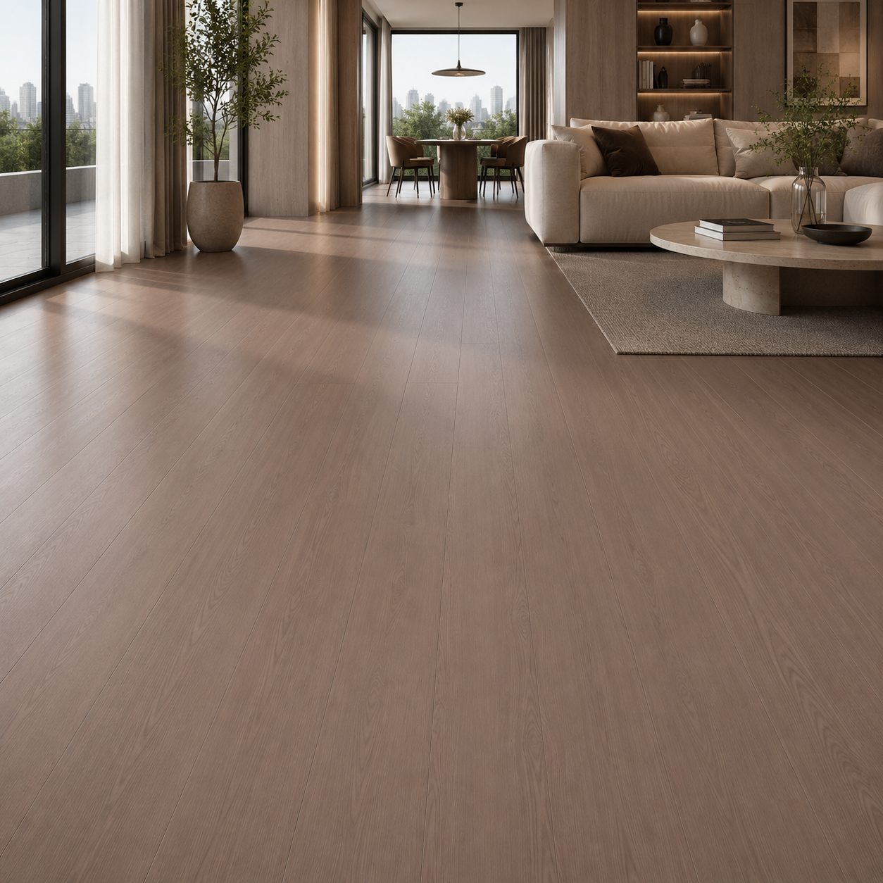 Muted Walnut Wood Parquet 2