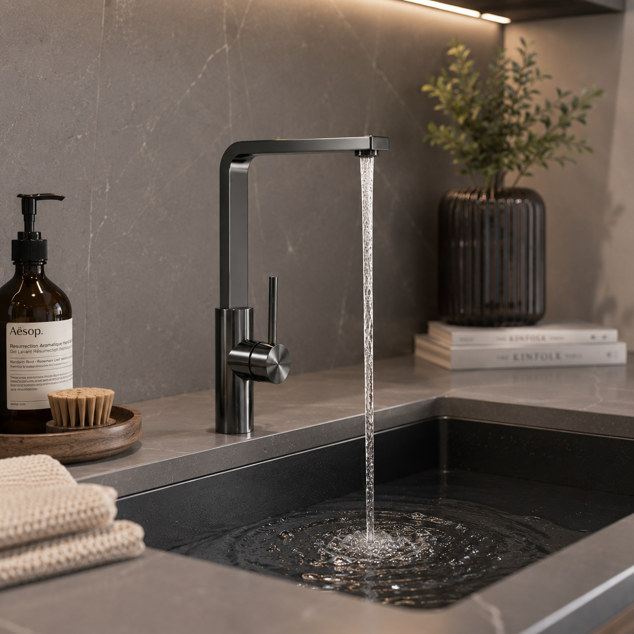 Angular Kitchen Faucet 3