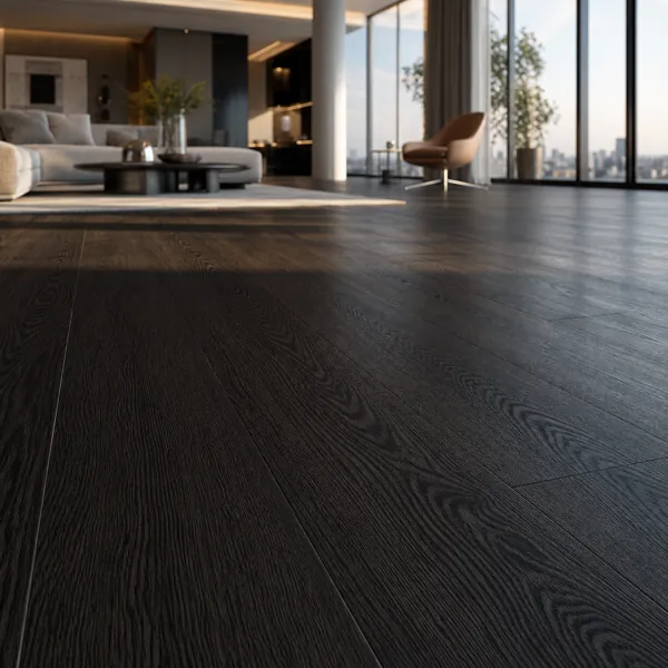 Black Oak Parquet Texture back