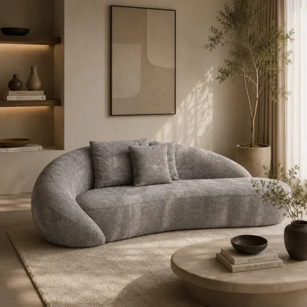 Organic Curved Sofa back
