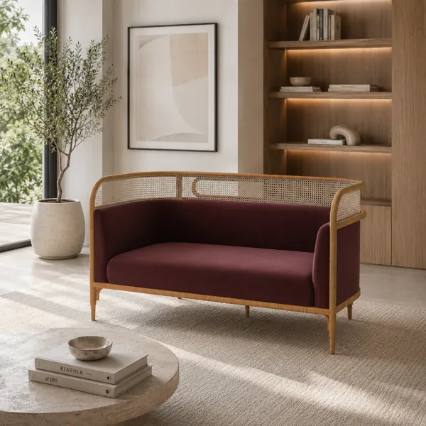 Cane Back Lounge Sofa back