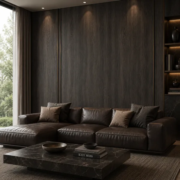 Charcoal Oak Wood Texture back