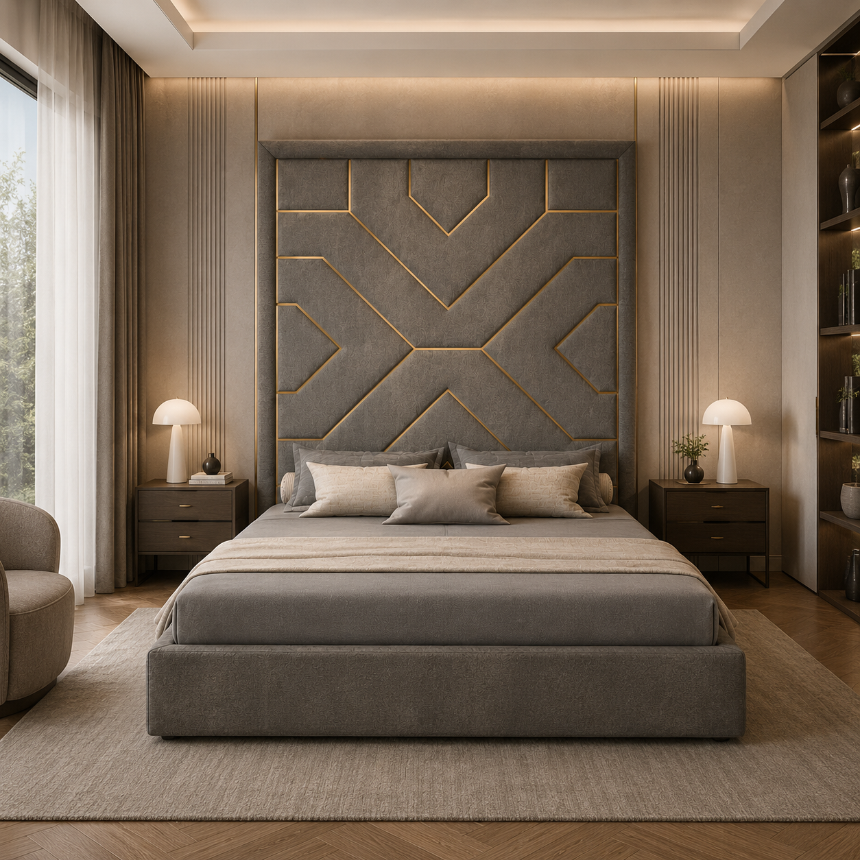 Geometric Panel Bed 4