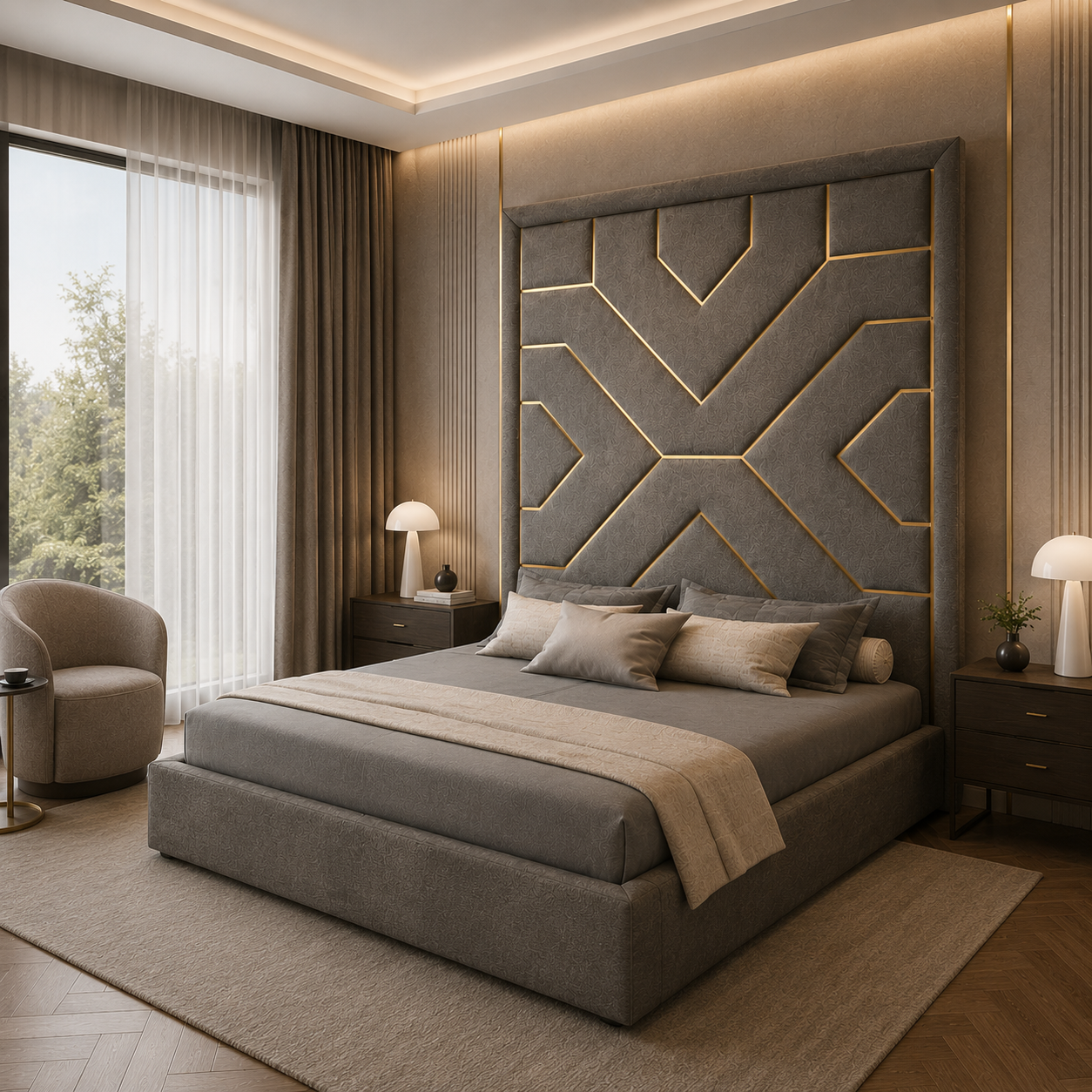 Geometric Panel Bed 2