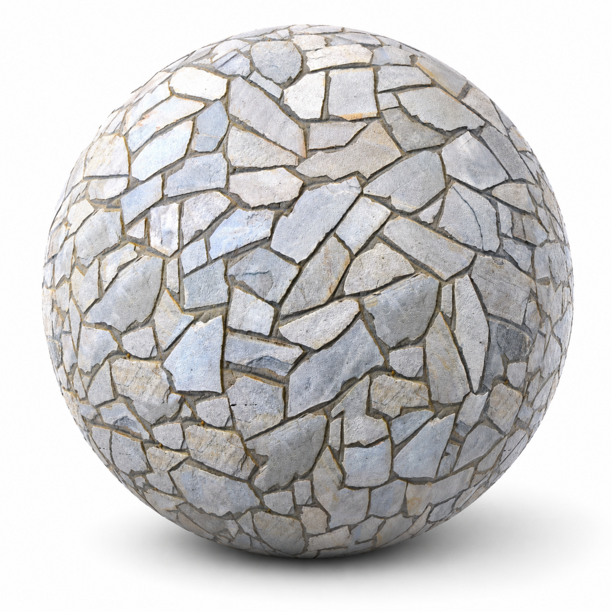 Pale Gray Irregular Flagstone Mosaic 1