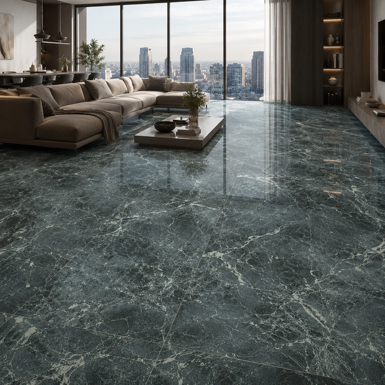 Dark Veined Ceramic Texture 2