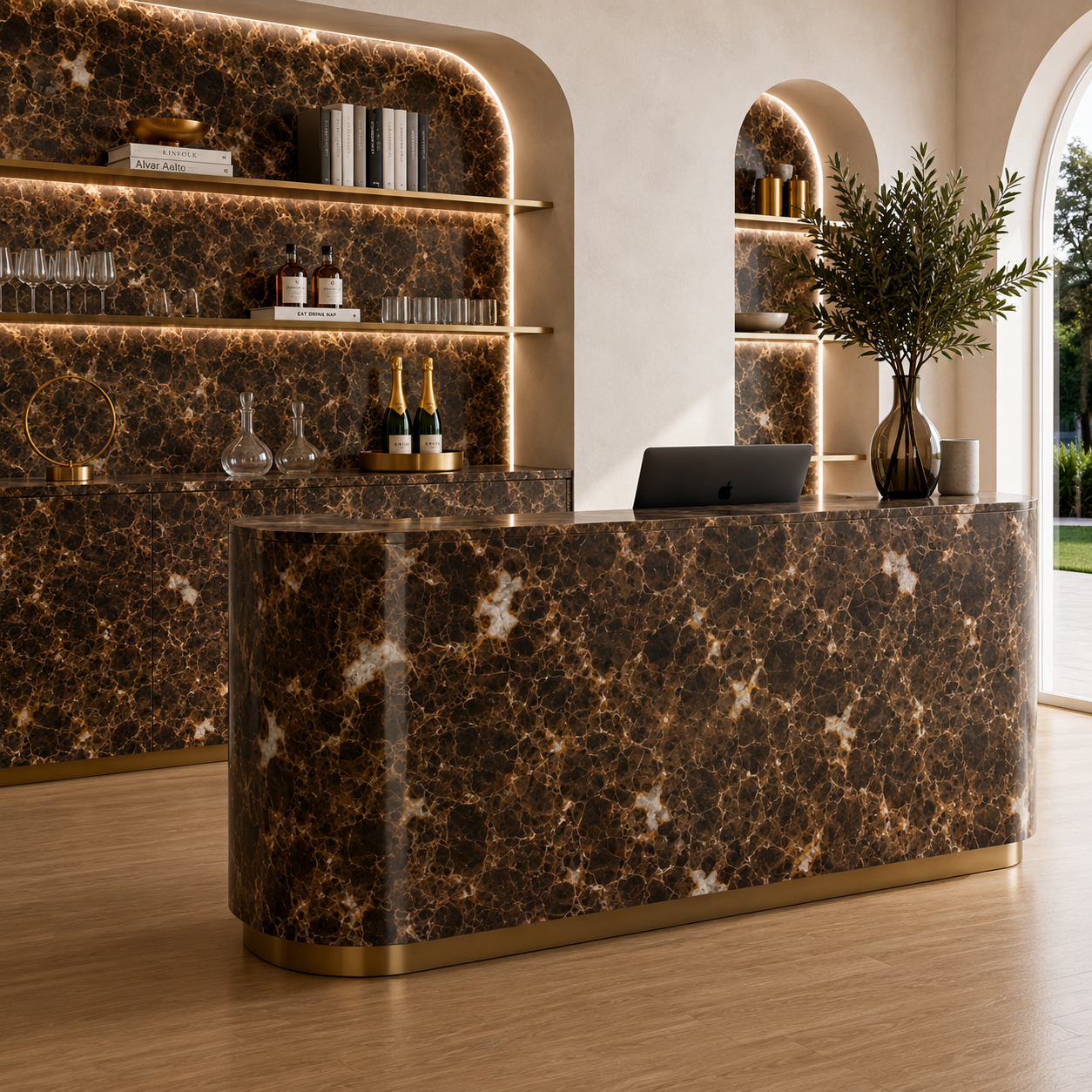 Dark Breccia Marble Texture 2
