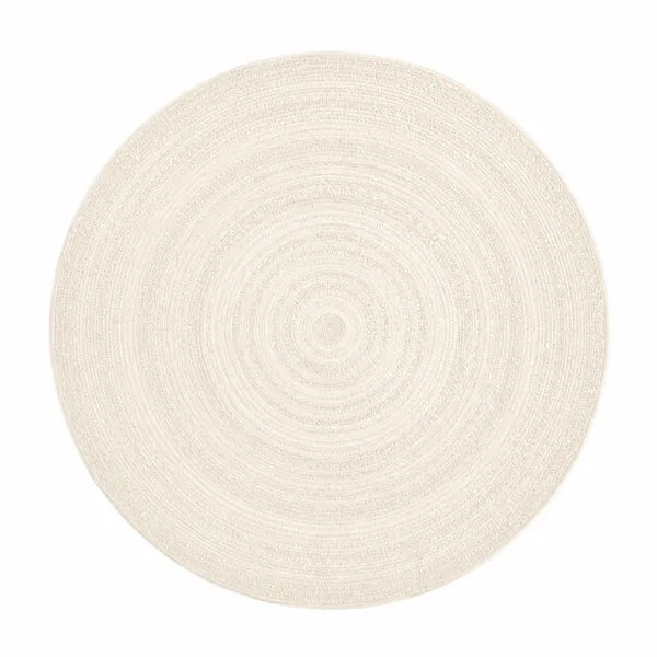 Round Minimalist Rug back