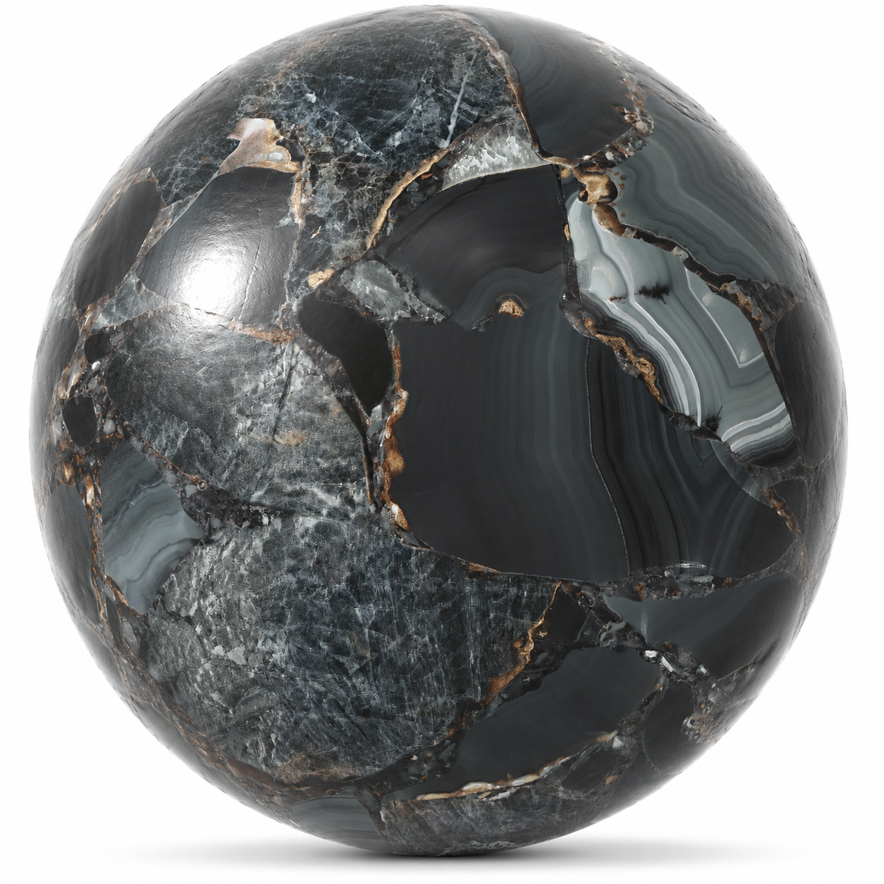Black Agate Ceramic Texture 1