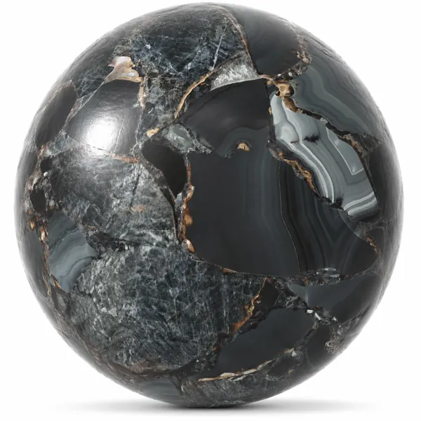 Black Agate Ceramic Texture