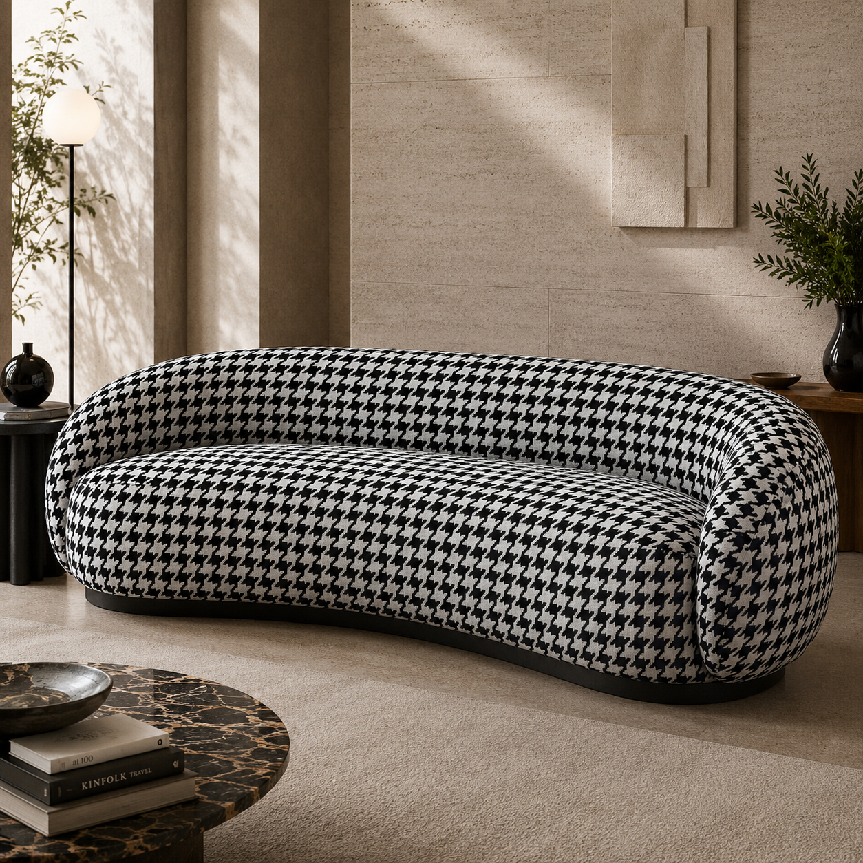 Classic Houndstooth Fabric Texture 2